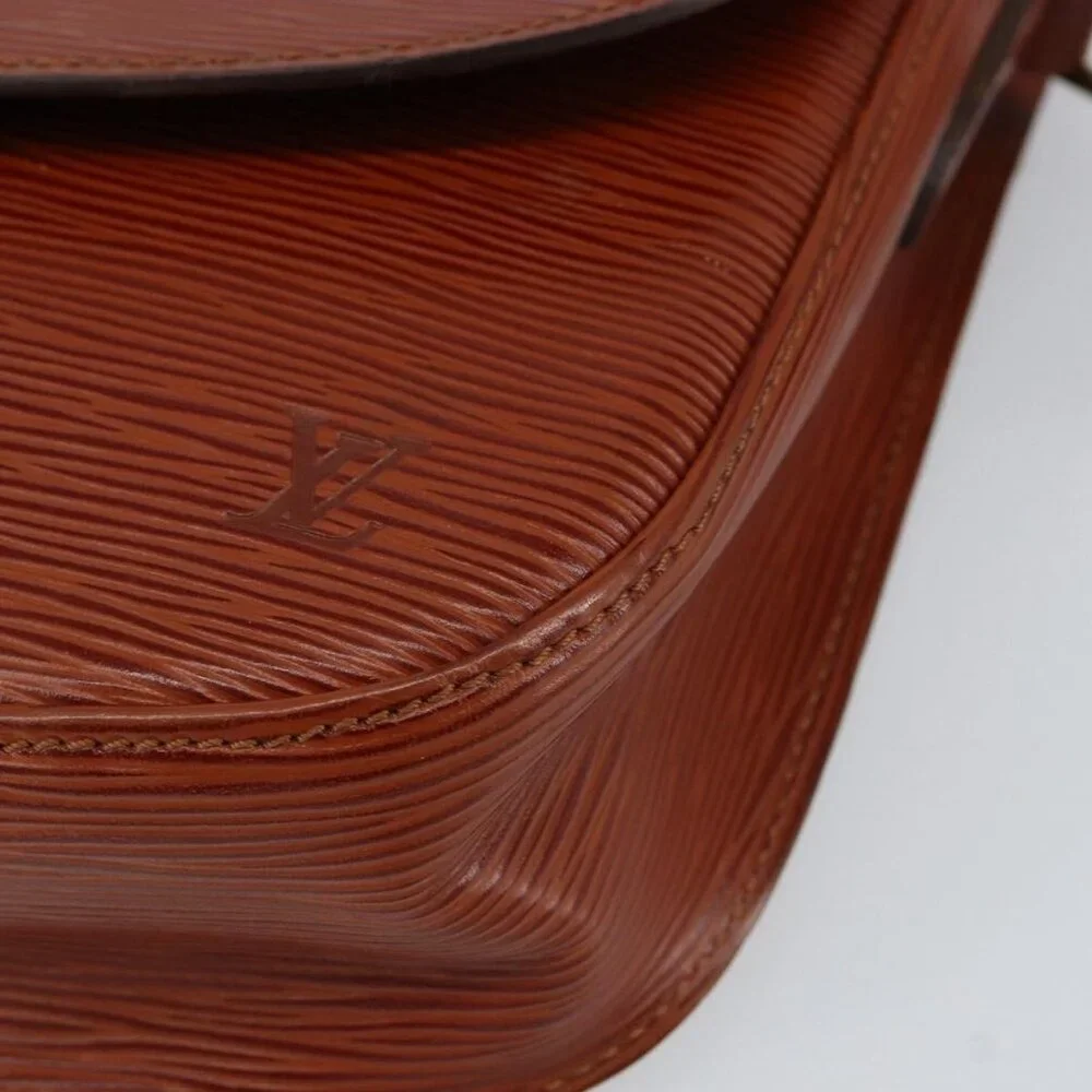 Authentic LOUIS VUITTON Epi Saint Cloud GM Shoulder Bag Brown M52193 LV - Picture 2 of 16